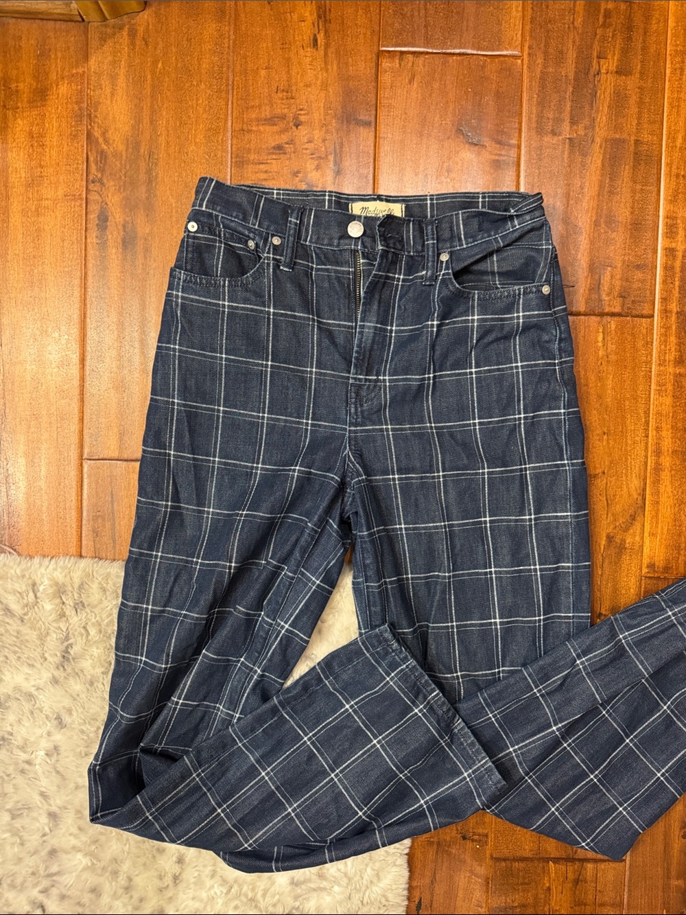 Madewell Plaid “The Perfect Vintage Wide Leg”